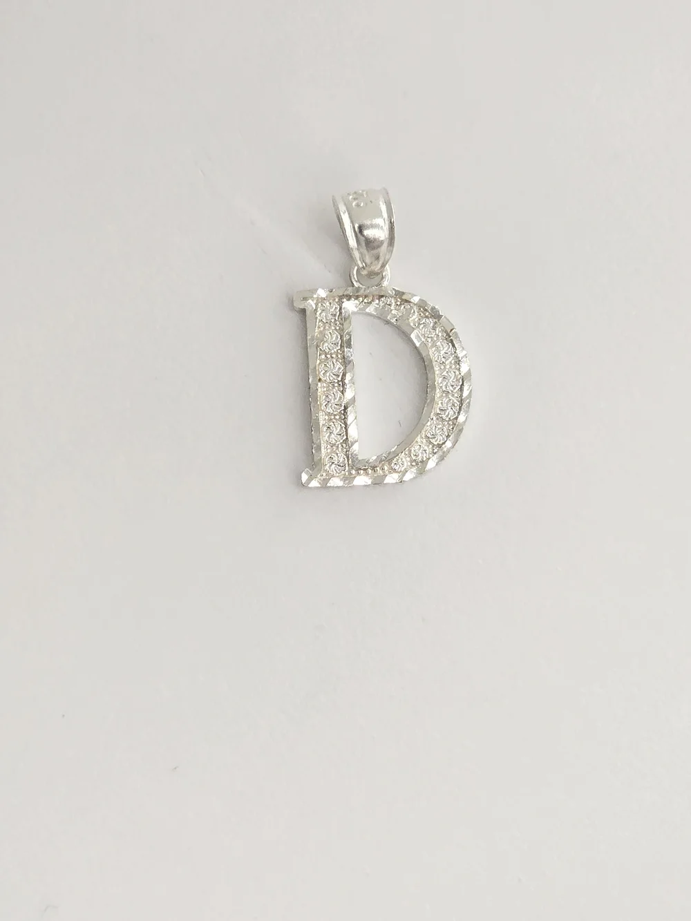 925 Sterling Silver Letter D Pendant